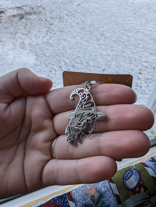 Silver Witch Necklace