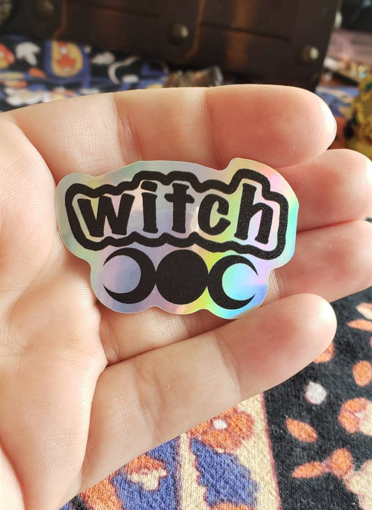Holographic Witch Goddess Sticker